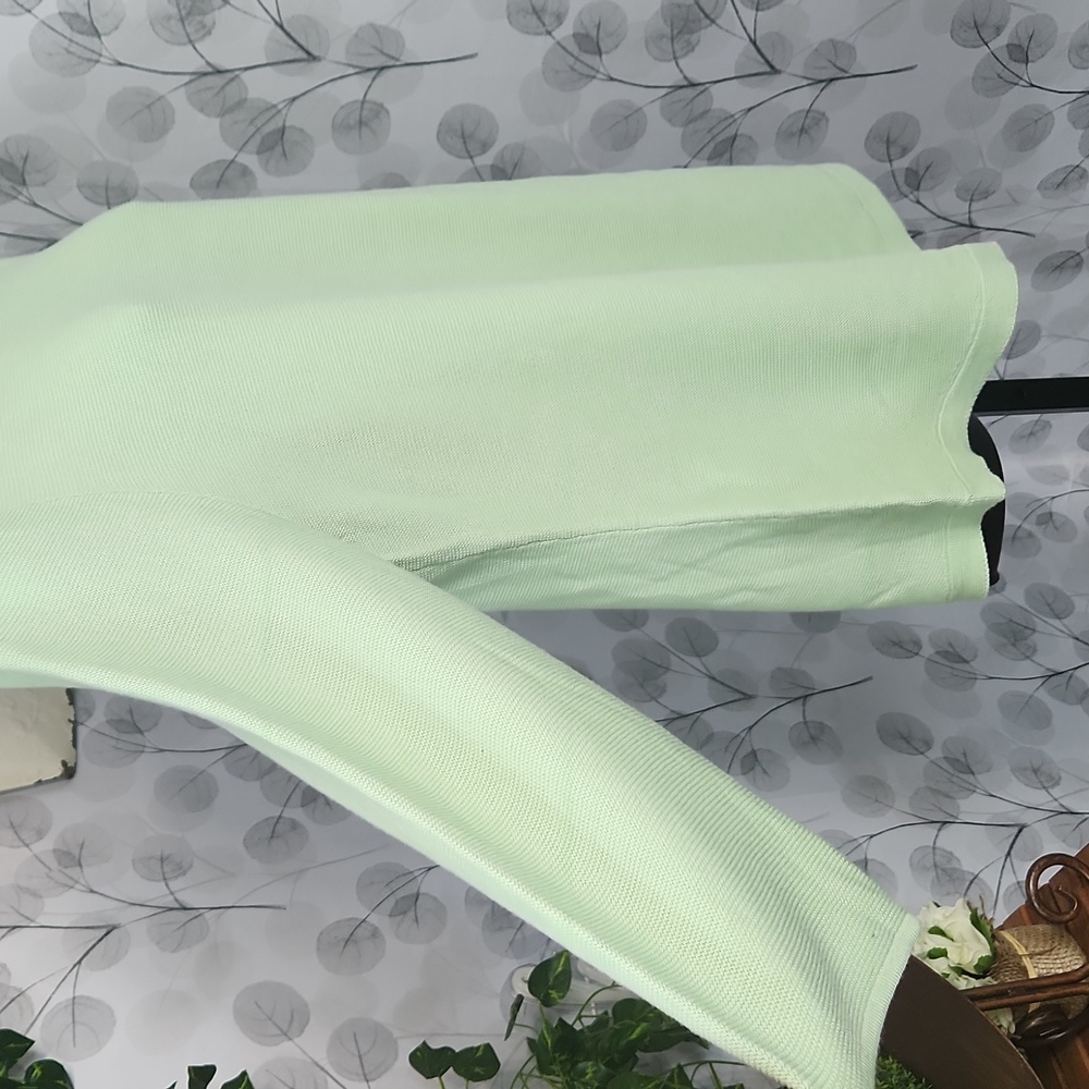 NWT Talbots Petite Mint Green Button-Sleeve Sweater - Size Large Petite (PL) - Picture 5 of 10